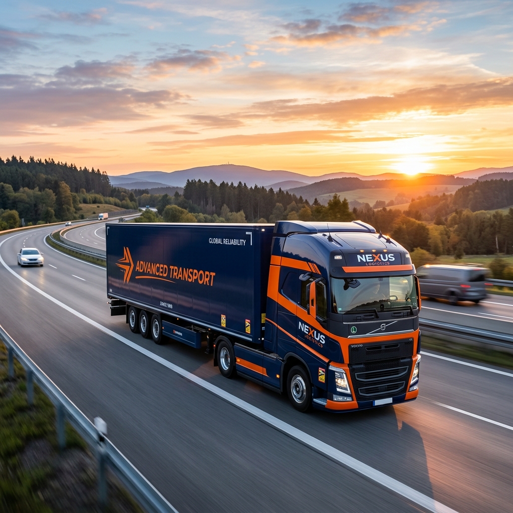 SmartAura Logistics Freight Truck